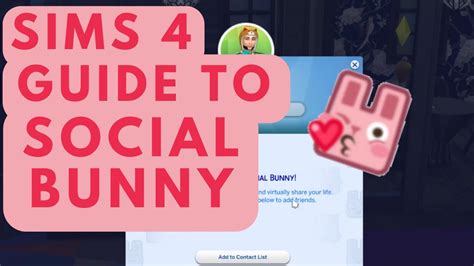 sims 4 social bunny|How to Use the Social Bunny App in The Sims 4 High。